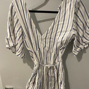 Open Back Striped Abercrombie & Fitch Romper